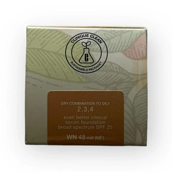 Clinique Even Better Clinical Serum Foundation SPF 25 WN 48 oat (MF) 1 FL.OZ NWT - Picture 10 of 13